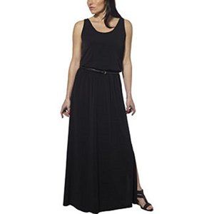 Fever Ladies Belted Maxi Dress-Black, Medium